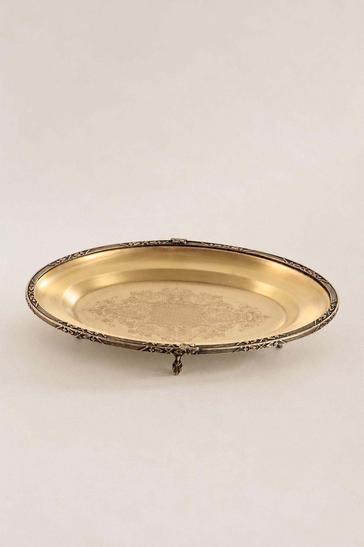 Овальный сервировочный поднос Kessa Antique Detail (38 см)