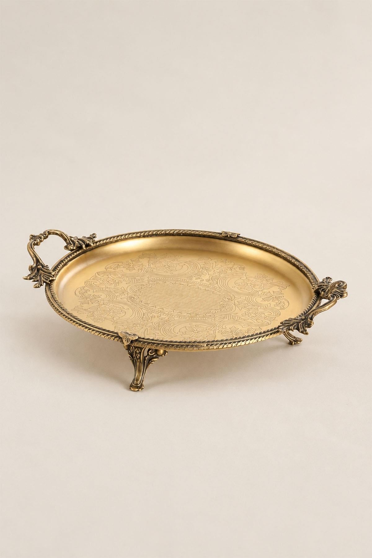Kessa Antique Detail Круглый поднос с ручками (30 см)