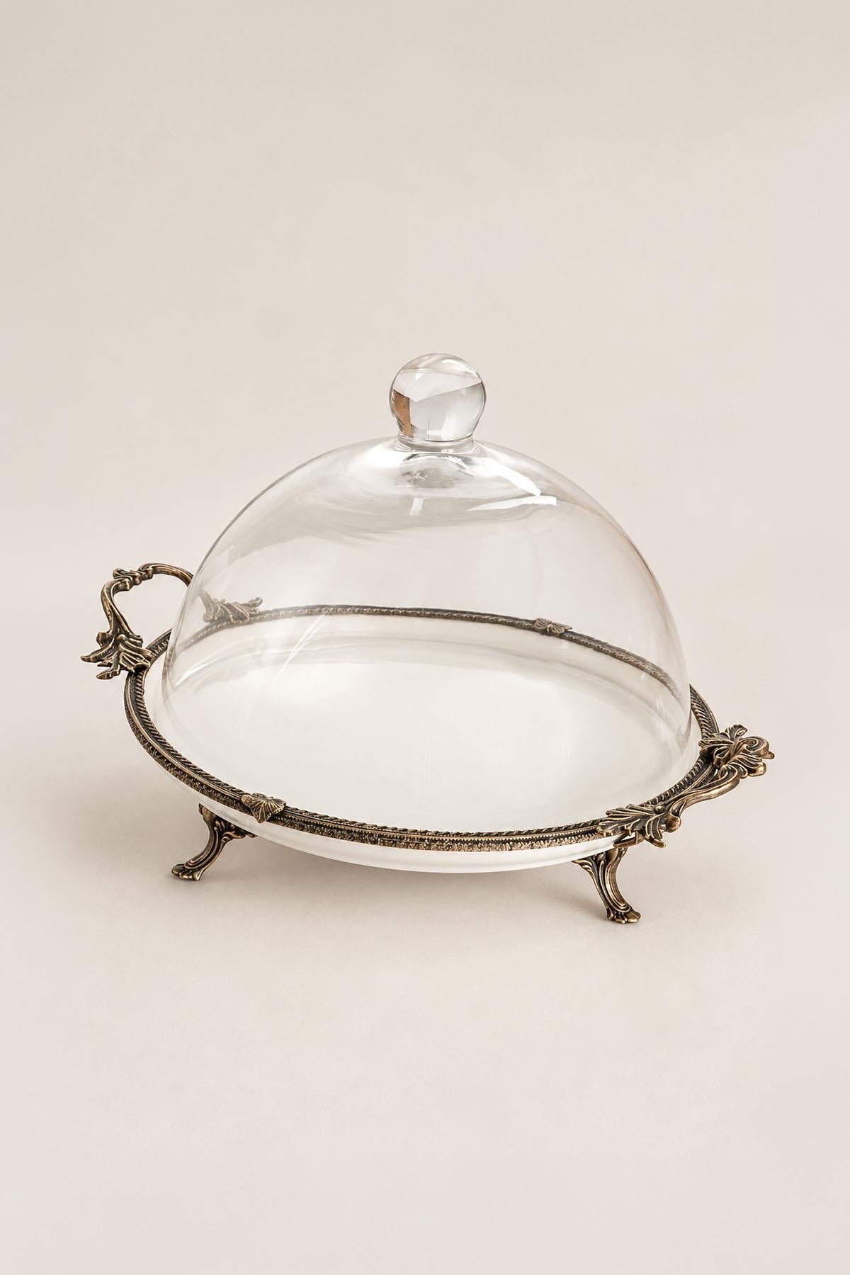 Фарфоровое сервировочное блюдо Sierra Antique Detail с крышкой (29 см)