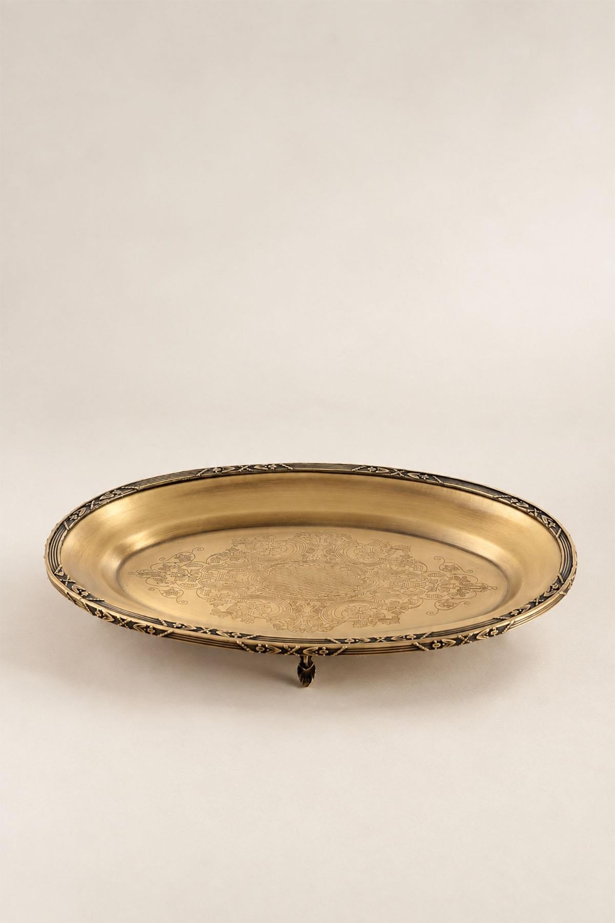 Овальный сервировочный поднос Kessa Antique Detail (35 см)