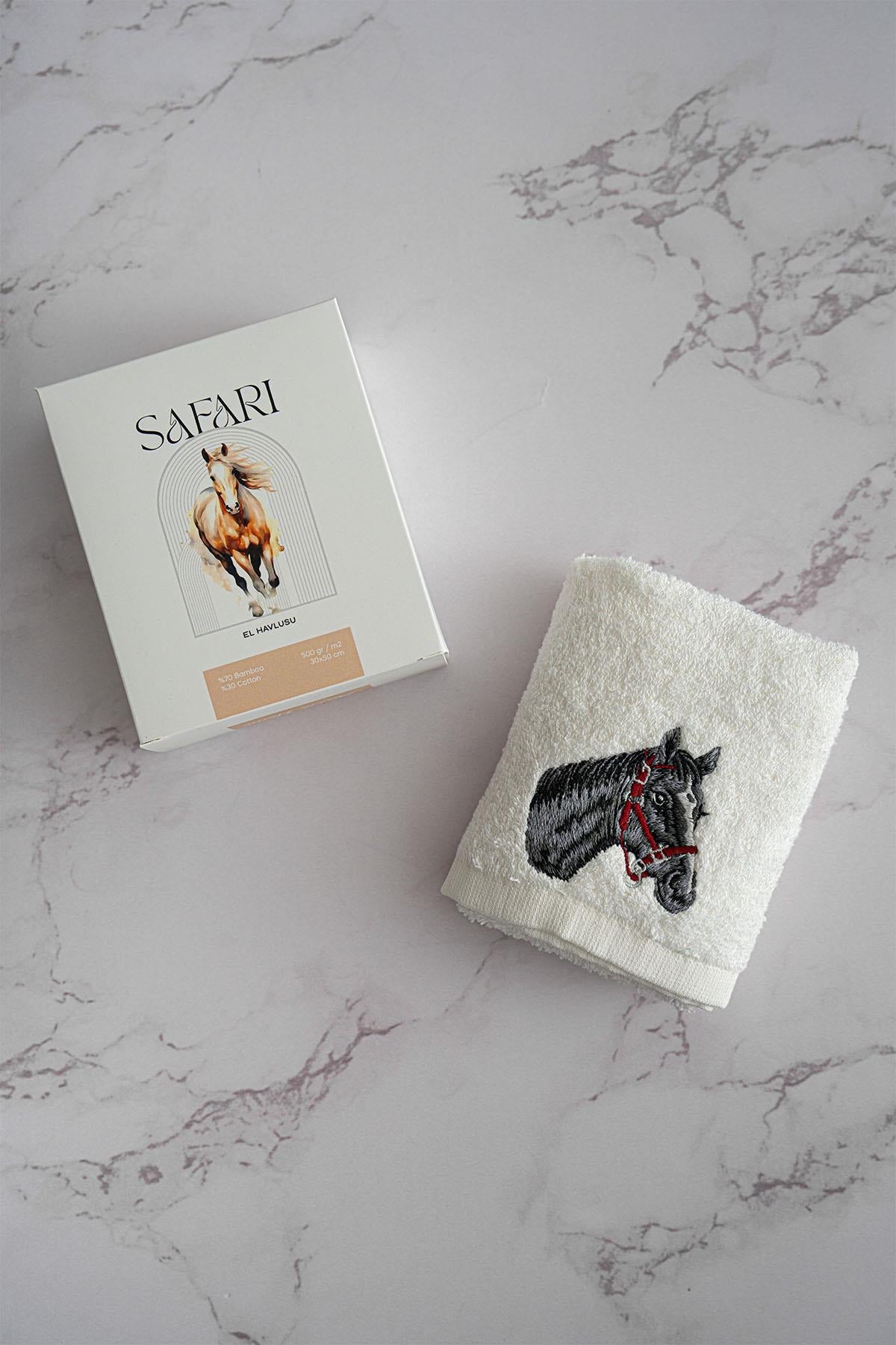 Полотенце для рук Safari с вышивкой животных (30 x 50 см)