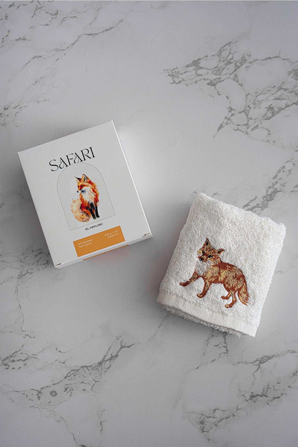 Полотенце для рук Safari с вышивкой животных (30 x 50 см)